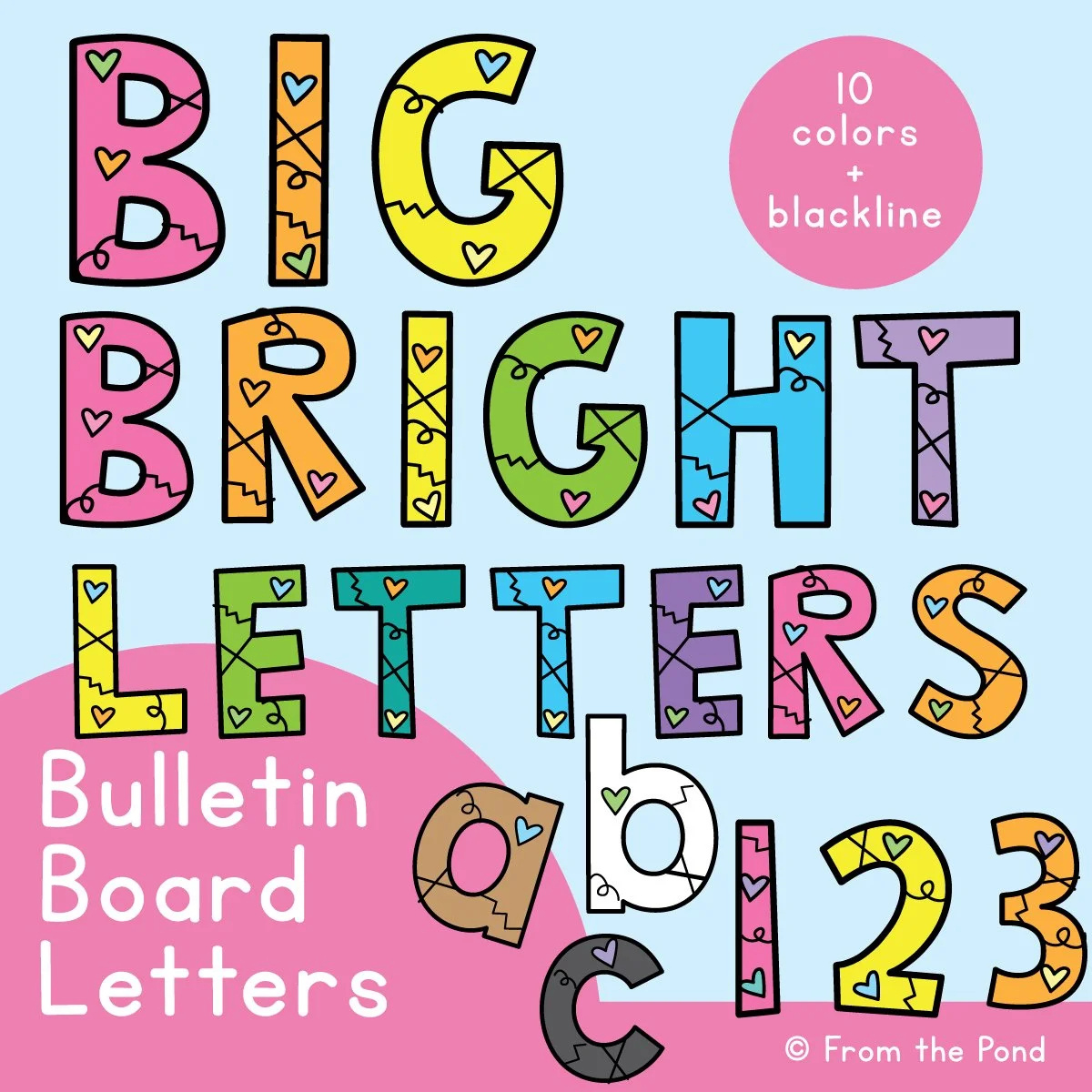 Bulletin Board Letters For The Classroom - Just Print And Display for Free Printable Letters For Bulletin Board
