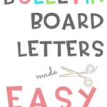 Bulletin Board Letters Made Easy (Simple Steps) Inside Free Printable Letters For Bulletin Board