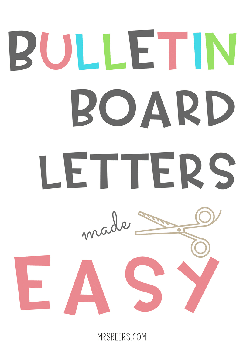 Bulletin Board Letters Made Easy (Simple Steps) inside Free Printable Letters For Bulletin Board