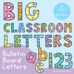 Bulletin Board Letters Printable Free   Printable Party Favors For Free Printable Letters For Bulletin Board