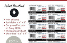 Buy Editable Halloween Meat Labels | Holiday White Elephant Idea | Print At  Home | Meat Sticker | Fake Meat Labels | Instant Download Online In India inside Printable Halloween Meat Labels