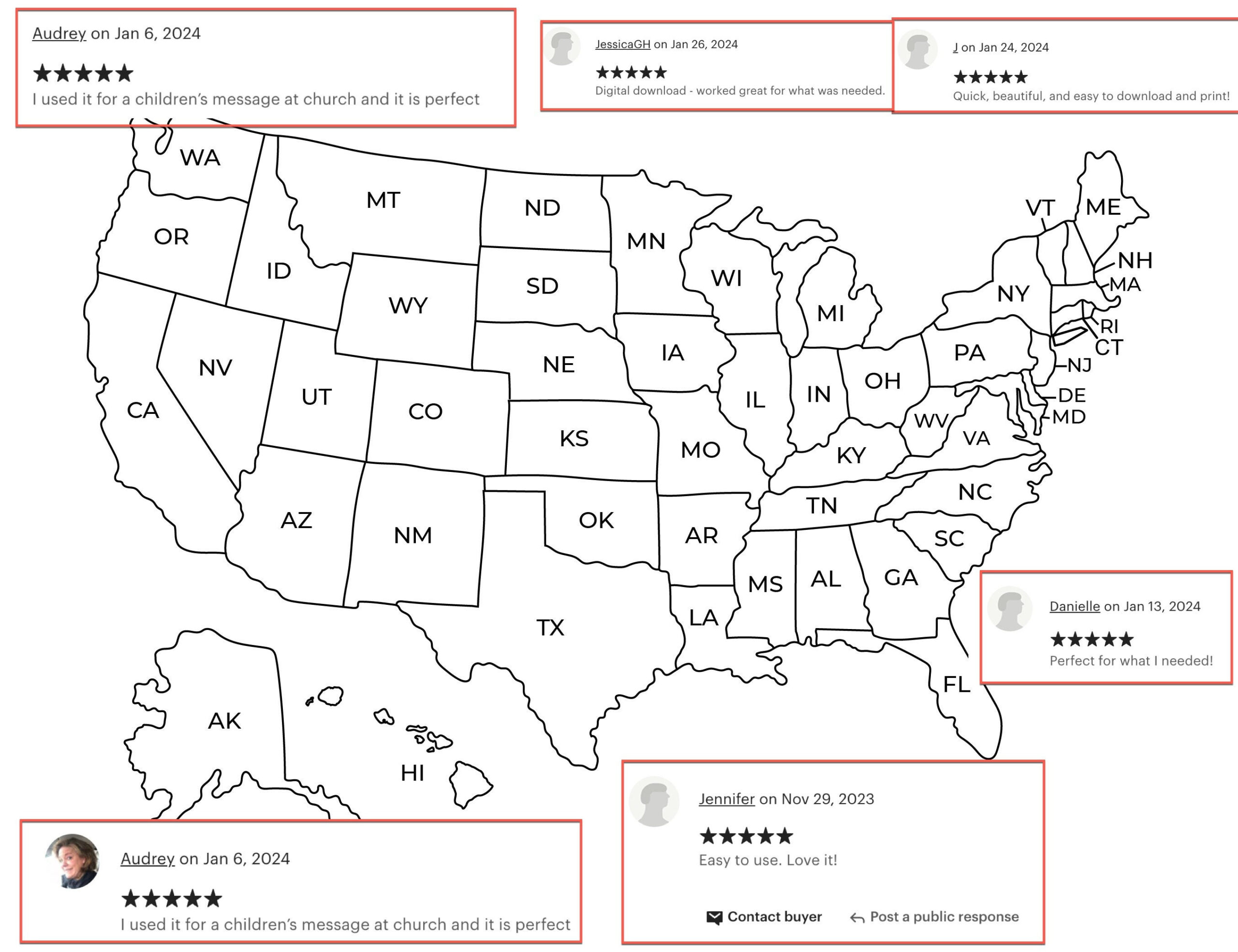 Buy United States Usa Map With States Labeled | Printable Black throughout Printable Us Map With States Labeled