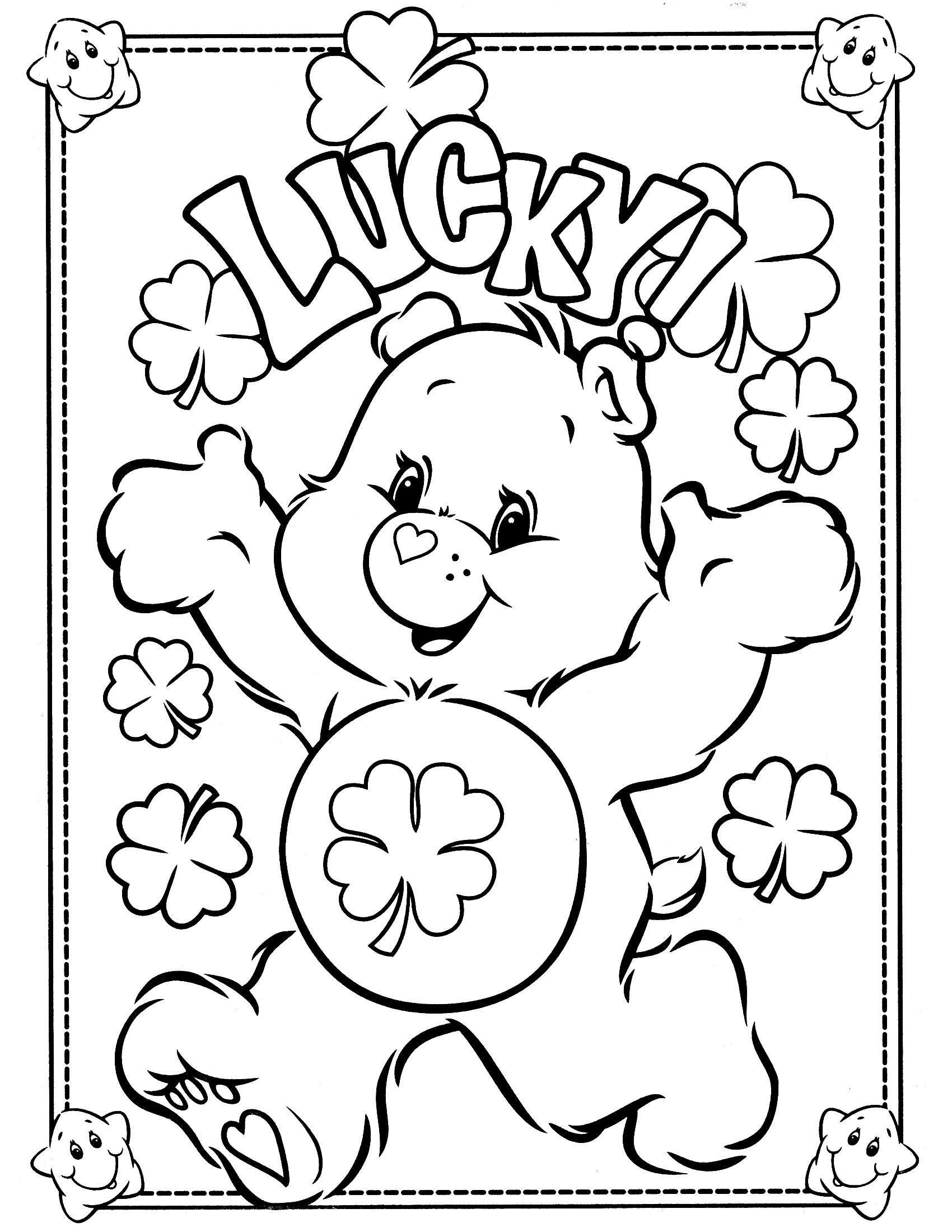 Care Bear Coloring Pages (Printables) | Worksheetzone Coloring within Free Printable Care Bear Coloring Pages