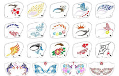 Carnival Face Stencils Eye Painting Templates For Children Adults for Free Printable Face Painting Stencils