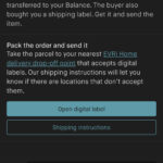 Changing Digital Shipping Label To Print At Home Label : R/Vinted In Digital Or Printable Label Vinted
