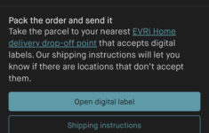 Changing Digital Shipping Label To Print At Home Label : R/Vinted in Digital Or Printable Label Vinted