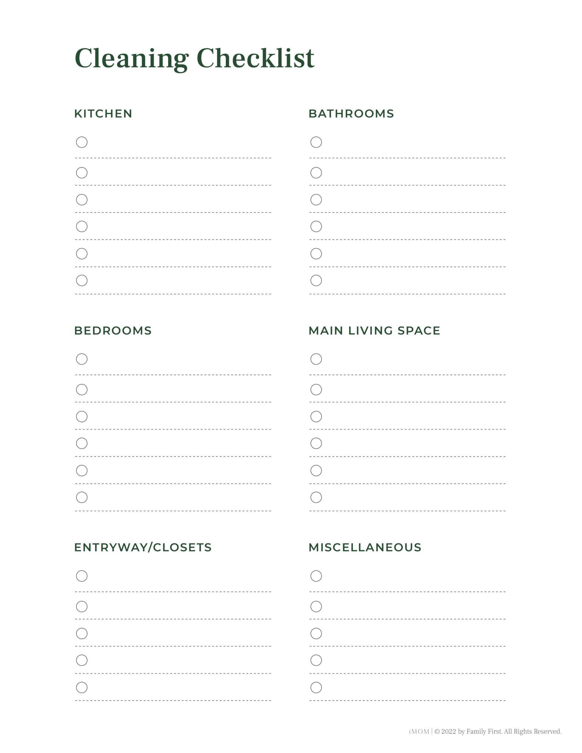 Chore Chart For Adults - Imom pertaining to Free Printable Chore Charts For Adults