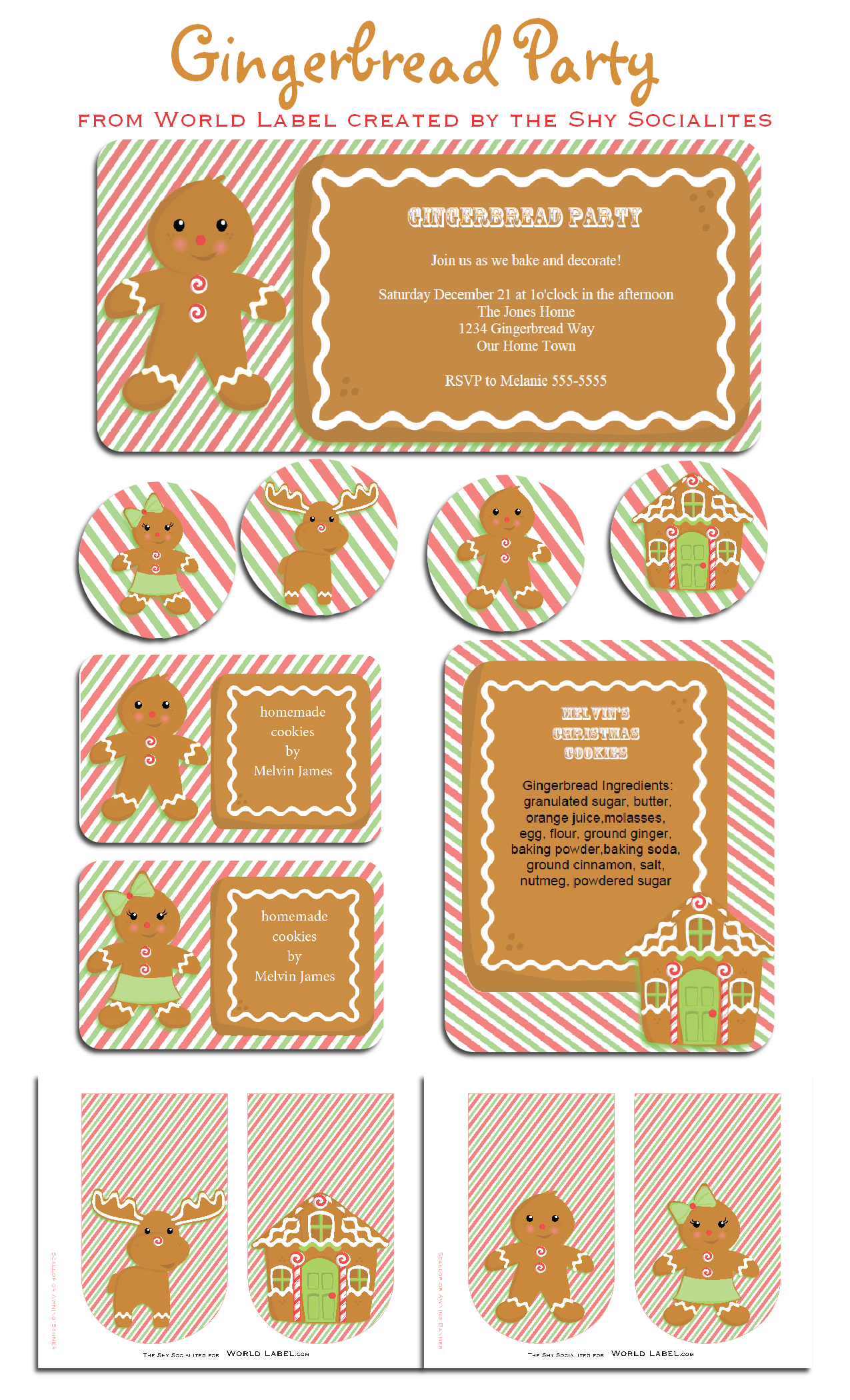 Christmas Label Templates | Worldlabel Blog - Part 2 regarding Free Printable Christmas Cookie Labels
