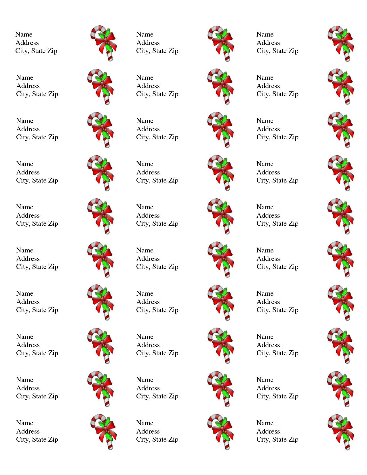 Christmas Mailing Labels Printable - Printable Party Favors throughout Free Printable Xmas Address Labels