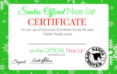 Christmas Nice List Certificate - Free Printable! - Super Busy Mum within Free Printable Nice List Certificate