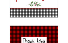 Christmas Thank You Cards - 25 Free Printable Cards | Printabulls for Free Printable Thank You Cards For Christmas