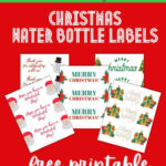 Christmas Water Bottle Labels   Free Printable Pertaining To Free Printable Water Bottle Labels For Christmas