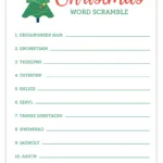 Christmas Word Scramble | Free Printable Christmas Activities With Free Printable Christmas Word Games