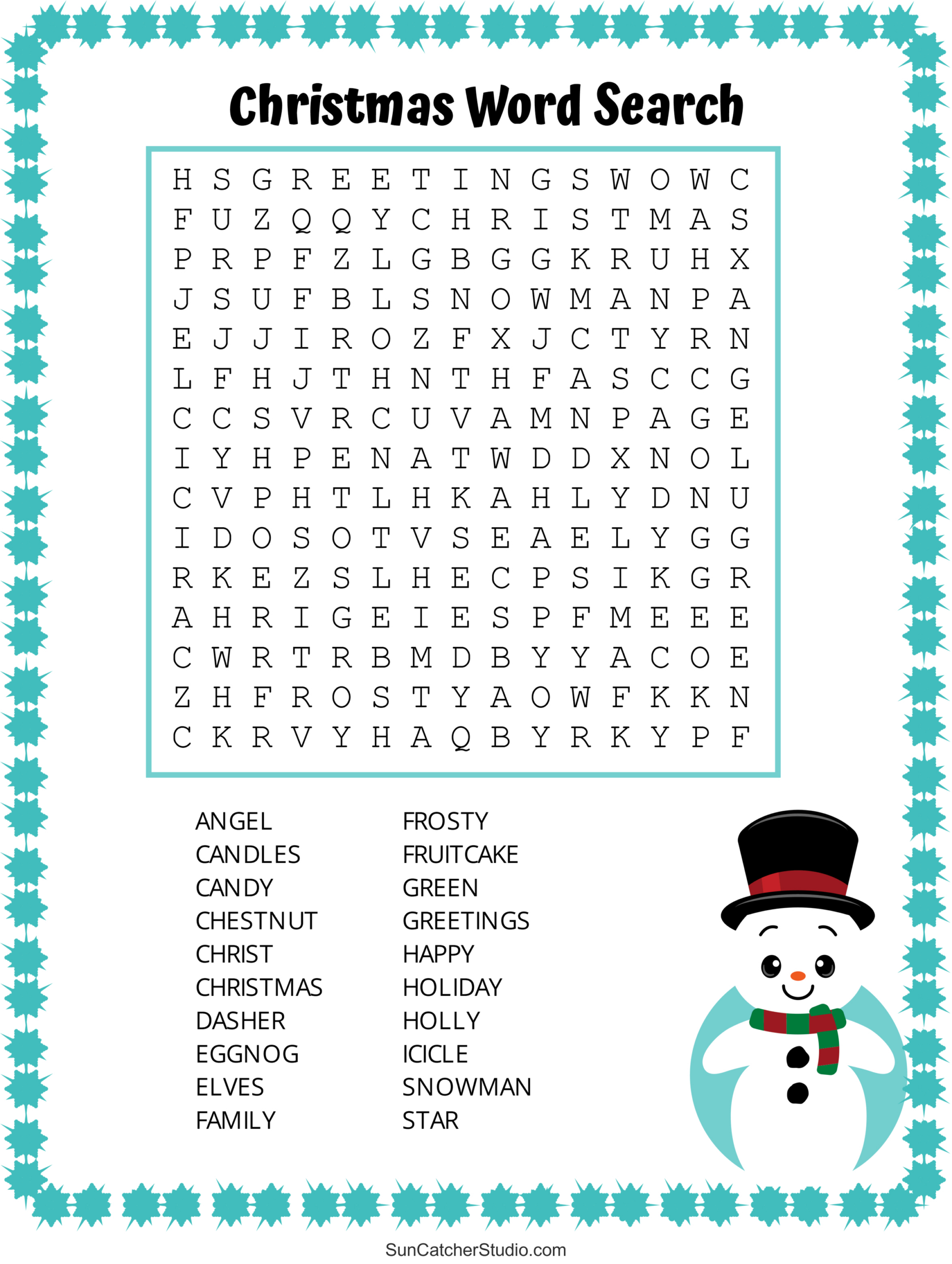 Christmas Word Search (Free Printable Pdf Puzzles) – Free regarding Free Printable Word Searches For Christmas