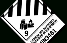 Class 9 Lithium Battery Un3481 Labels, Sku: Lb-4014-D regarding Lithium Battery Label Printable