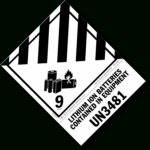 Class 9 Lithium Battery Un3481 Labels, Sku: Lb 4014 D With Free Printable Un3481 Label