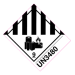 Class 9A Un3480 Lithium Battery Label 100X120Mm | Labels Online Regarding Un 3480 Label Printable