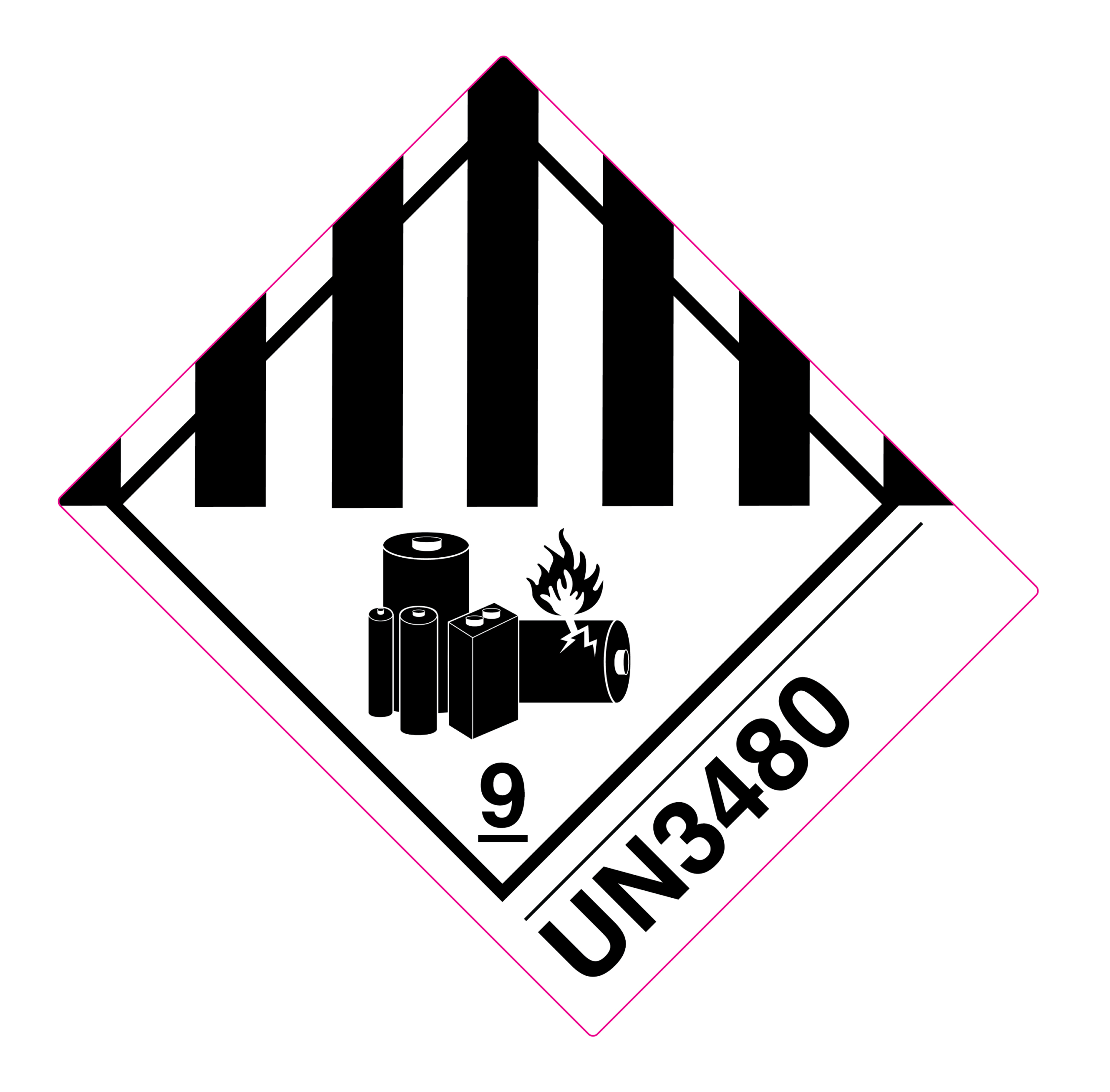 Class 9A Un3480 Lithium Battery Label 100X120Mm | Labels Online regarding Un 3480 Label Printable