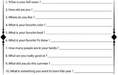 Classroom Getting To Know You - 15 Free Pdf Printables | Printablee intended for Free Printable Getting to Know You Worksheets