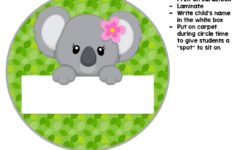 Classroom Labels - Koala Themepeanut Butter And Jelly Creations within Koala Printable Label Template