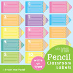 Classroom Labels To Organize Your Classroom Equipment. — From The Pond Intended For Printable Labels For Classroom