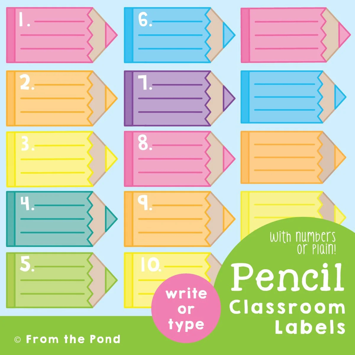 Classroom Labels To Organize Your Classroom Equipment. — From The Pond intended for Printable Labels For Classroom