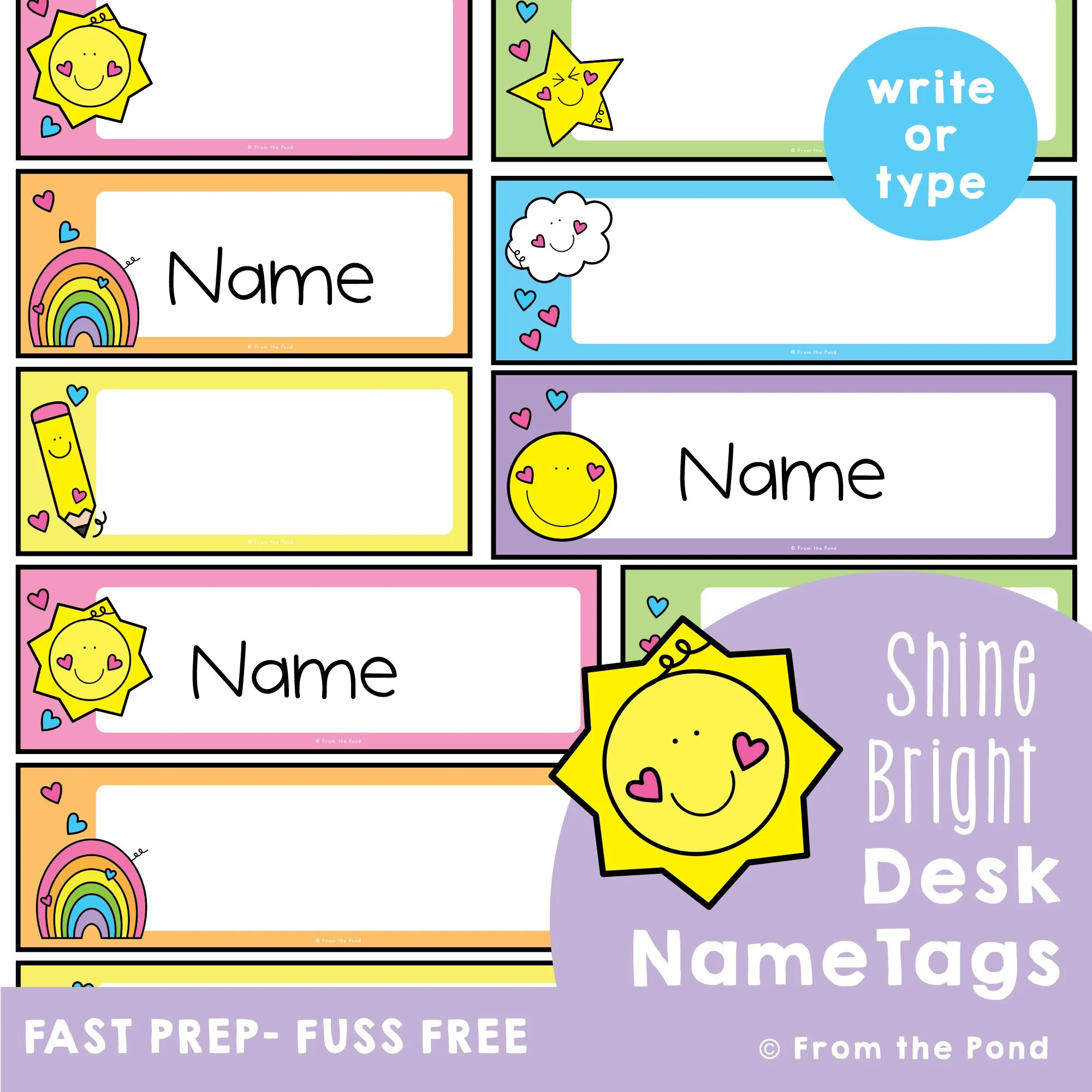 Classroom Labels To Organize Your Classroom Equipment. — From The Pond regarding Free Printable Cubby Labels