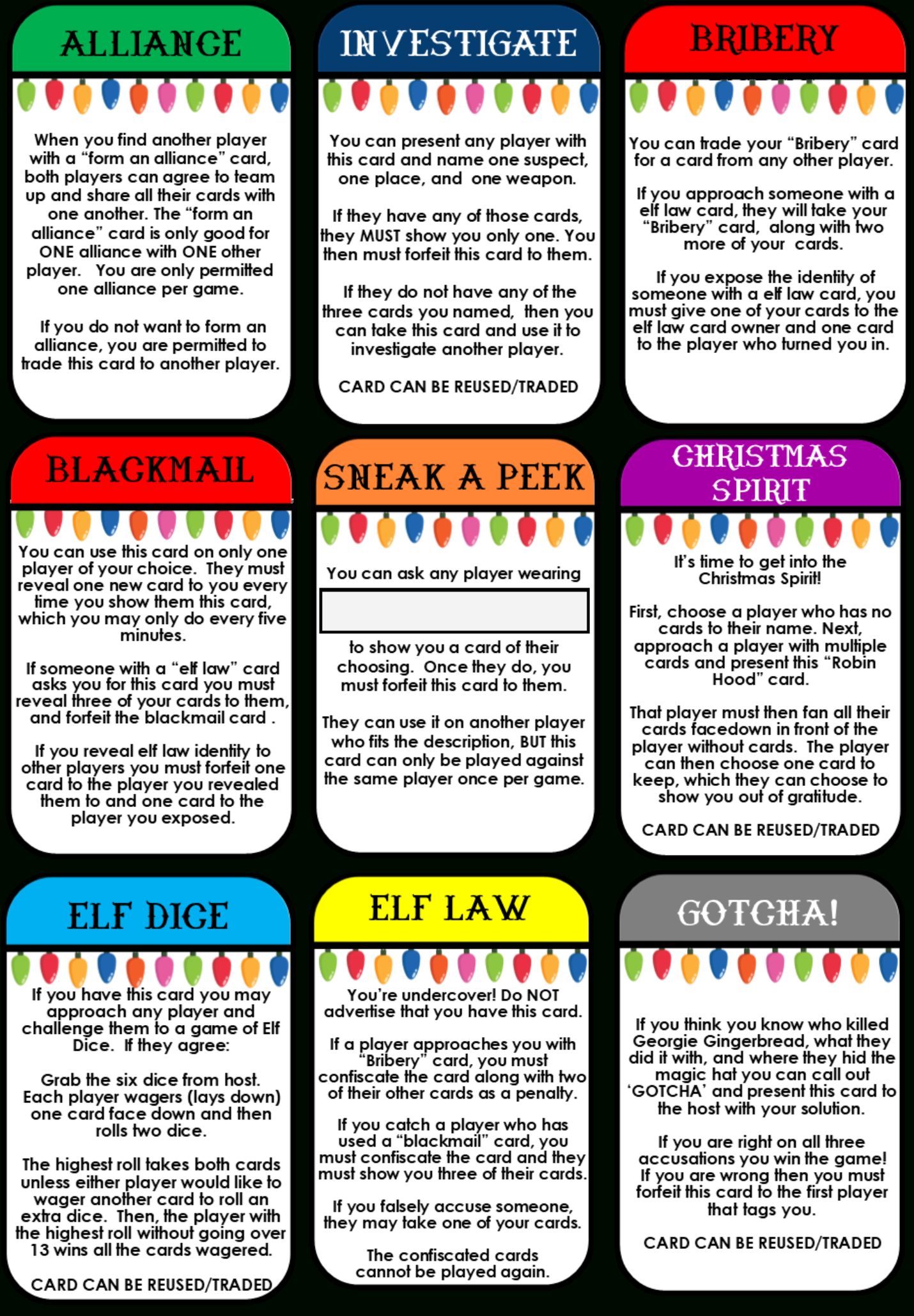 Clued-In Murder Mystery Christmas Scavenger Hunt -Printable Party in Free Printable Detective Games For Adults