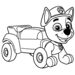 Coloring Page Of Marshall From Paw Patrol   Free Printable Regarding Free Printable Paw Patrol Coloring Page