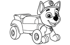 Coloring Page Of Marshall From Paw Patrol - Free Printable regarding Free Printable Paw Patrol Coloring Page