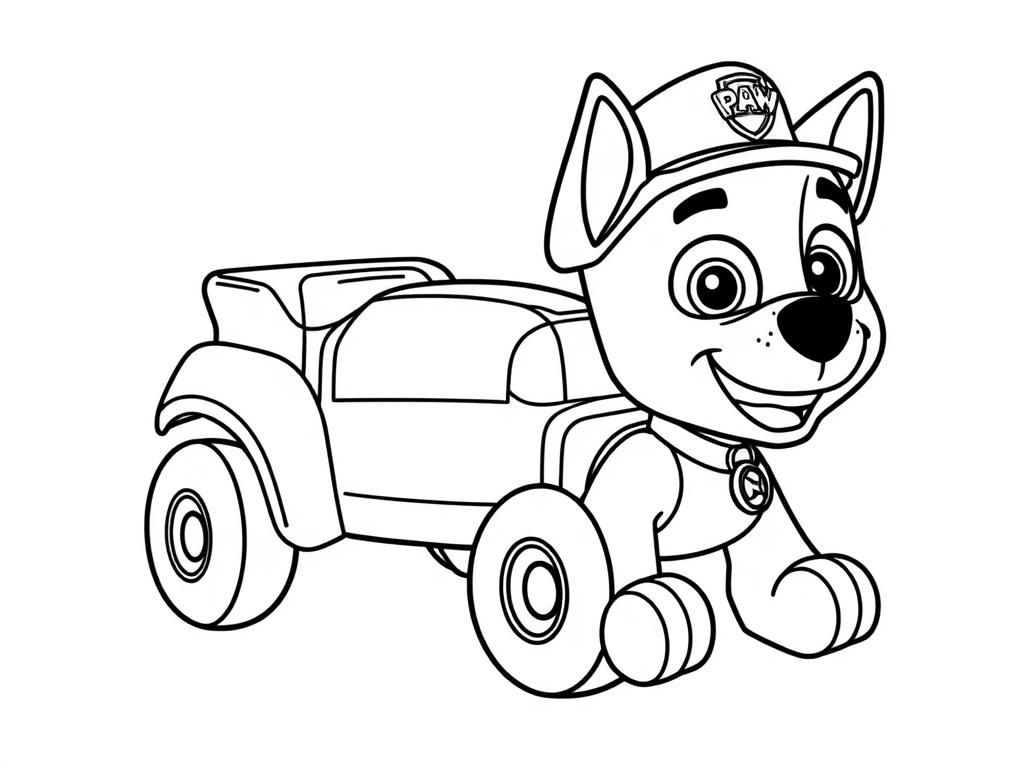 Coloring Page Of Marshall From Paw Patrol - Free Printable regarding Free Printable Paw Patrol Coloring Page