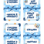 Complete Printable Editable Bluey Birthday Party Decoration And Pertaining To Printable Bluey Food Labels