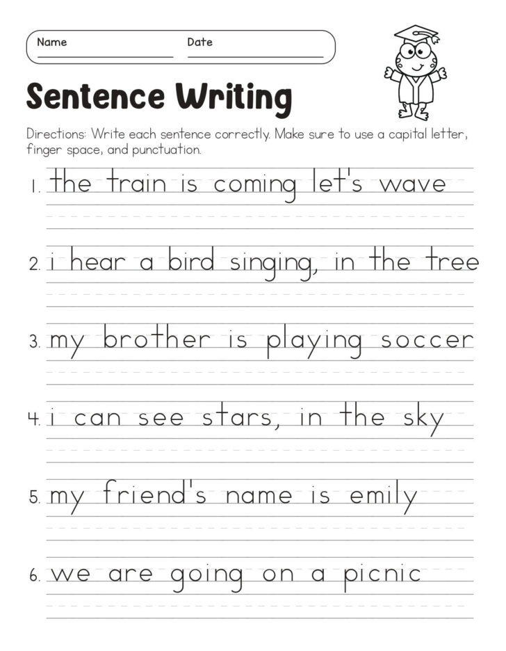 Free Printable 2nd Grade Writing Worksheets