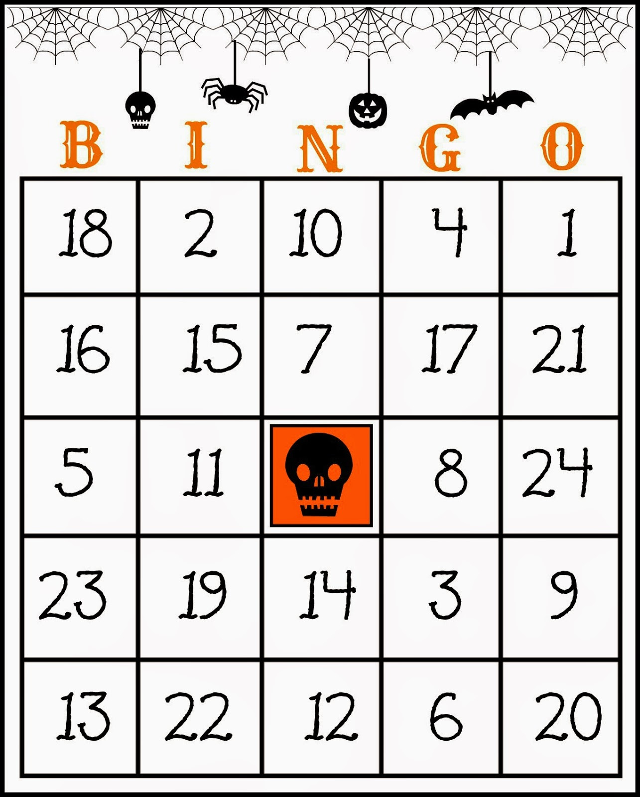 Crafty In Crosby: Free Printable Halloween Bingo Game within Free Printable Halloween Bingo Templates
