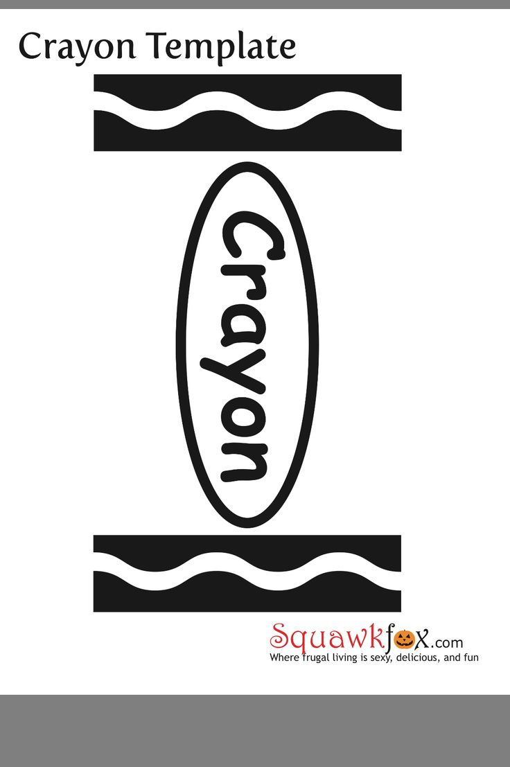 Crayon Template intended for Crayola Label Printable