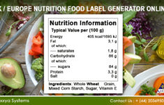 Create Nutrition Label Templates Free Trial Uk throughout Free Printable Sample Food Label Generator