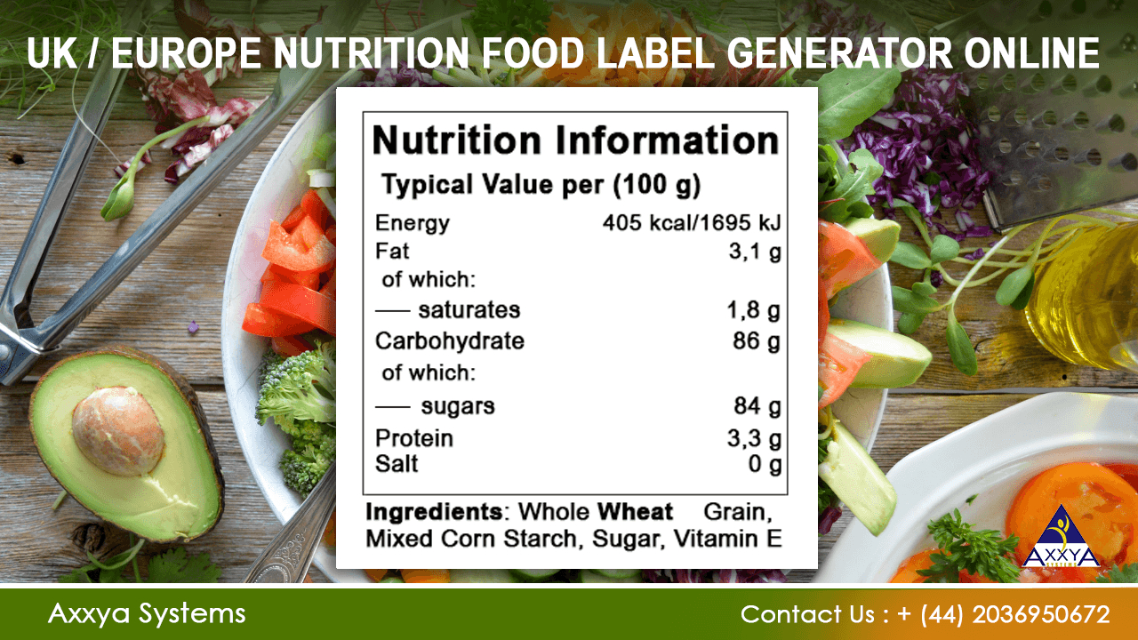 Create Nutrition Label Templates Free Trial Uk throughout Free Printable Sample Food Label Generator