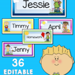 Cubby Name Tags Free Printable   Printable Party Favors Inside Free Printable Cubby Labels