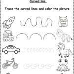 Curved Line Tracing Worksheets For Kindergarten Free Regarding Free Printable Tracing Preschool Worksheets