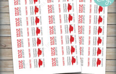 Custom Graduation Tic Tac Labels, Graduation Party Favors, Custom for Free Printable Avery Label Templates 8162