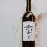 Custom Wine Label Template, Printable Wine Labels, Editable Wine Throughout Printable Custom Wine Labels