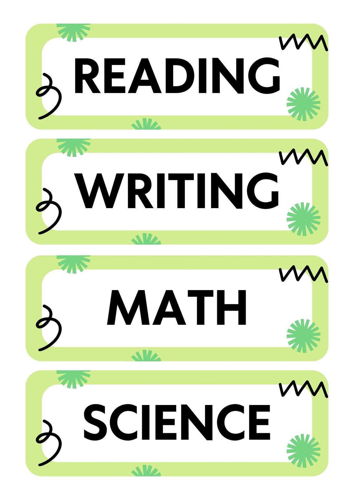 Customize 643+ Folder Labels Templates Online - Canva for Subject Label Design Printable