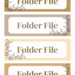 Customize 680+ Folder Labels Templates Online   Canva Within Printable Label Sheets For Folders