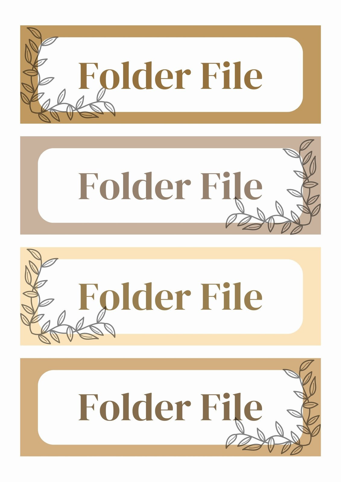 Customize 680+ Folder Labels Templates Online - Canva within Printable Label Sheets For Folders