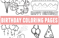 Cute Happy Birthday Coloring Pages - Crafty Morning throughout Free Printable Birthday Colouring Pages