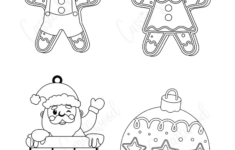 Cute Printable Christmas Ornaments - Cassie Smallwood throughout Free Printable Christmas Ornaments Stencils