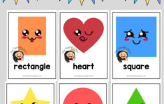 Cute Shapes Flashcards Pdf pertaining to Free Printable Shapes For Preschool