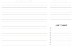 Daily Journal Layout Free Printable pertaining to Free Printable Prayer Journal Template