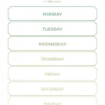 Days Of The Week Chart Printables   24 Free Week Day Posters Inside Days Of The Week Labels Printable Small Free