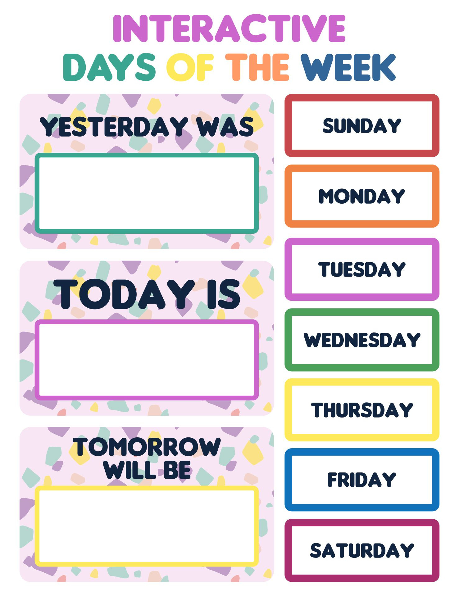 Days Of The Week Labels Printable Free | Www.lx.iriss.uk intended for Printable Days of The Week Labels